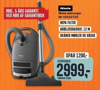 Skousen Miele støvsuger tilbud