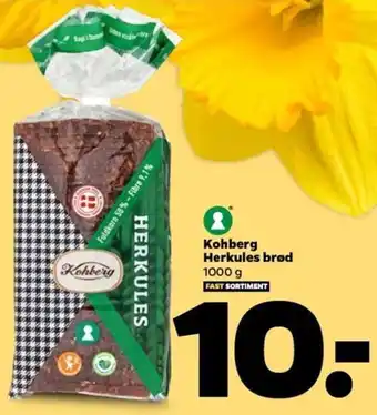 Netto Kohberg Herkules Brød 1000 g tilbud
