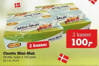 Poetzsch Padborg Cloetta Mini-Muh tilbud
