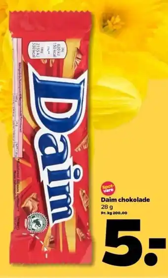 Netto Daim Chokolade 28 g tilbud