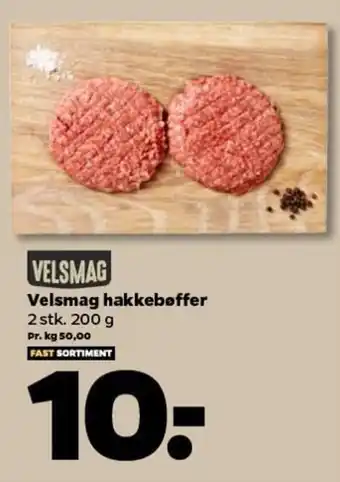 Netto Velsmag Hakkebøffer 200 g tilbud