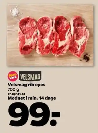 Netto Velsmag Rib Eyes 700 g tilbud