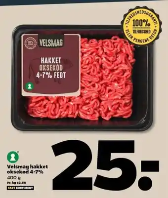 Netto Velsmag Hakket Oksekød 400 g tilbud