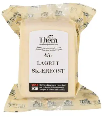 REMA 1000 Them ost 45+ l, 0.5 kg tilbud