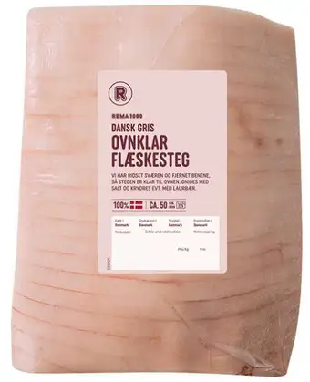 Flæskesteg fersk, 0.5 kg