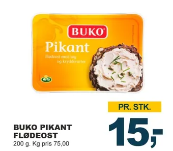 Let-Køb Buko flødeost pikant tilbud