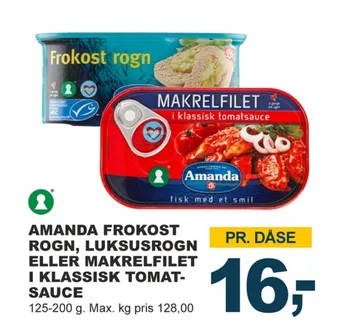 Amanda seafood makrel