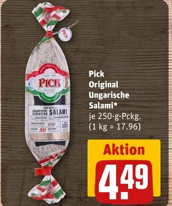 REWE DE Pick Original Ungarische Salami tilbud