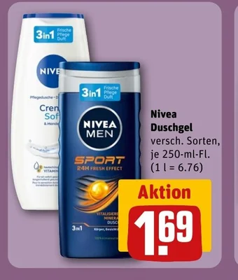 REWE DE Nivea Duschgel tilbud
