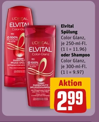 REWE DE Elvital Spülung oder Shampoo tilbud