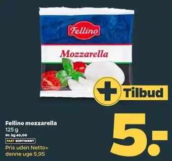 Netto Fellino Mozzarella 125 g tilbud