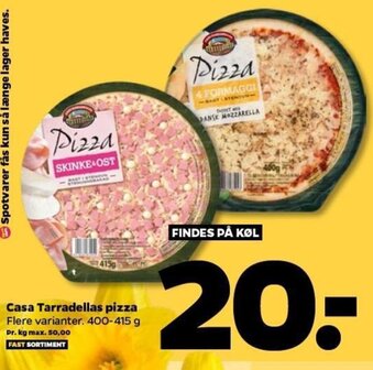 Netto Casa Tarradellas Pizza 400-415 g tilbud