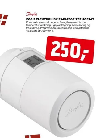 jem & fix ECO 2 ELEKTRONISK RADIATOR TERMOSTAT tilbud