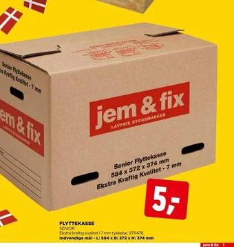 jem & fix FLYTTEKASSE tilbud
