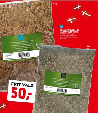 jem & fix SOLSIKKEFRØ ELLER VILDTFUGLEFODER tilbud
