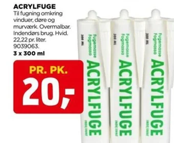 jem & fix ACRYLFUGE tilbud