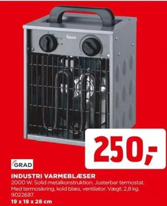 jem & fix INDUSTRI VARMEBLÆSER tilbud