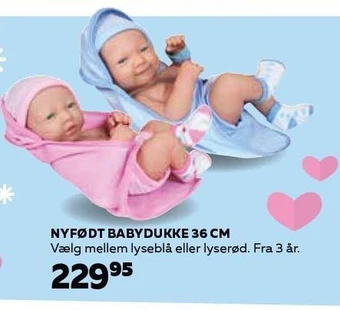 Legekæden Nyfødt babydukke 36 cm tilbud