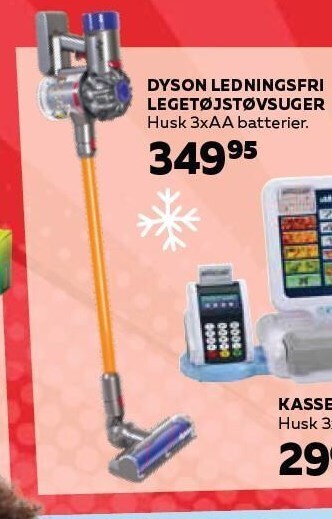 Legekæden Dyson ledningsfri legetøjstøvsuger tilbud
