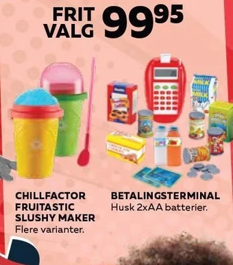 Legekæden Chillfactor fruitastic slushy maker el. betalingsterminal tilbud