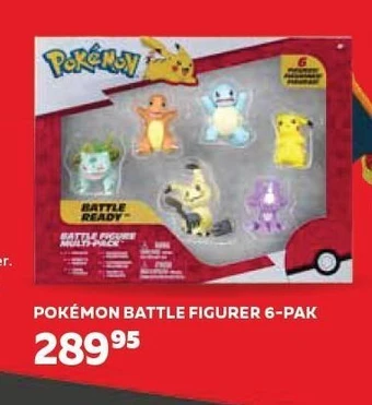 Legekæden Pokémon battle figurer 6-pak tilbud