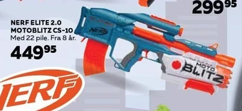 Legekæden Nerf elite 2.0 motoblitz cs-10 tilbud