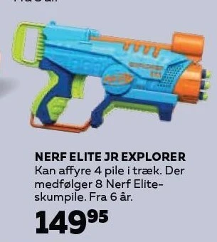 Legekæden Nerf elite jr explorer tilbud