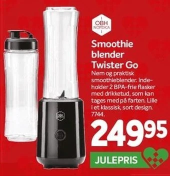 Din Isenkræmmer Obh nordica smoothie blender twister go tilbud