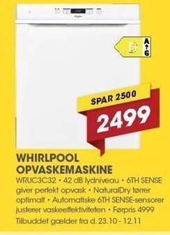Whirlpool opvaskemaskine