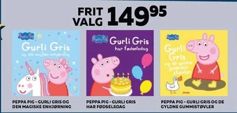 Legekæden Peppa pig - gurli gris og den magiske enhjøring, gurli gris har fødselsdag eller gurli gris og de gyldne gummistøvler tilbud
