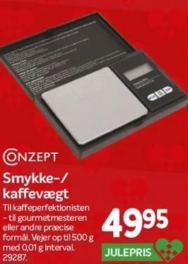 Conzept smykke-/kaffevægt