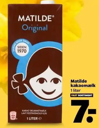 Netto Matilde Kakaomælk 1 Liter tilbud