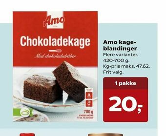 Dagli'Brugsen Amo kage blandinger tilbud