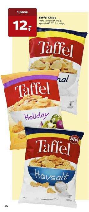 Dagli'Brugsen Taffel Chips tilbud