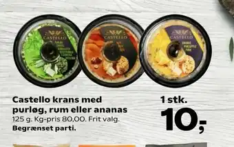 Castello krans med purløg, rum eller ananas