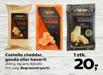 Castello cheddar, gouda eller havarti