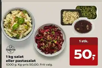 1 kg salat eller pastasalat