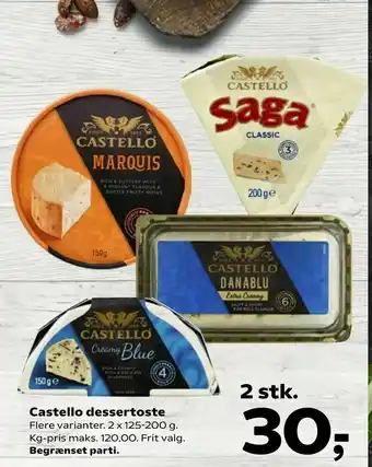 Kvickly Castello dessertoste tilbud