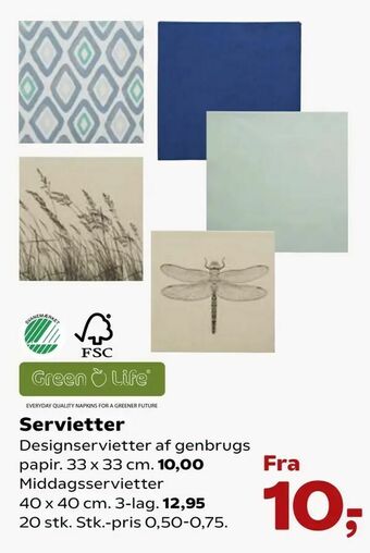 Kvickly Servietter tilbud