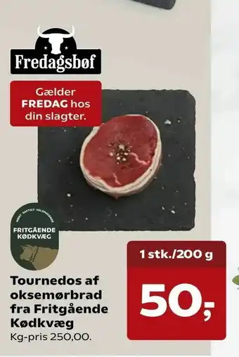 Kvickly Tournedos af oksemørbrad fra Fritgående Kødkvæg tilbud