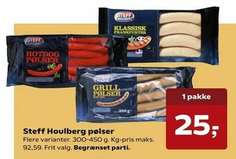 Kvickly Steff Houlberg pølser tilbud