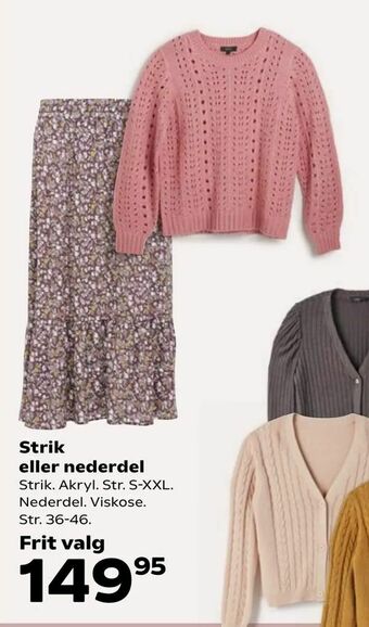 Kvickly Strik eller nederdel tilbud