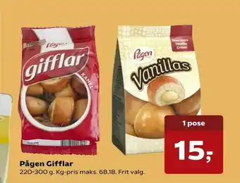 Kvickly Pågen Gifflar tilbud