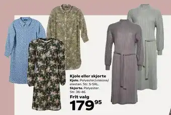 Kvickly Kjole eller skjorte tilbud