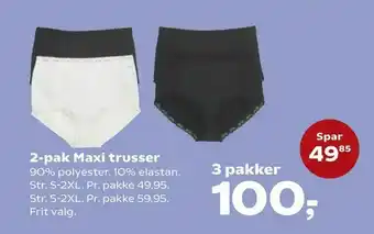 2-pak Maxi trusser