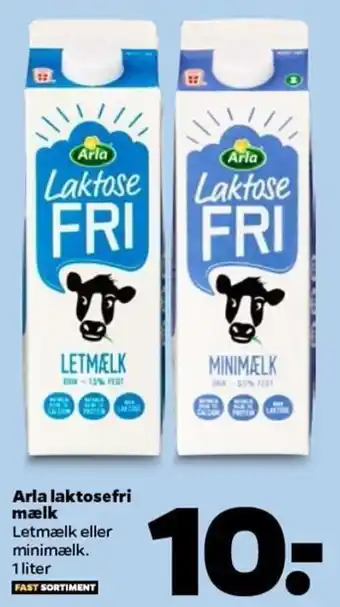 Netto Arla Laktosefri Mælk 1 Liter tilbud