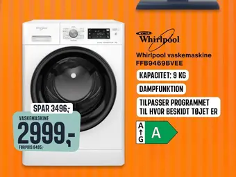 Skousen Whirlpool vaskemaskine ffb9469bvee tilbud
