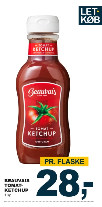 Let-Køb Beauvais tomatketchup tilbud