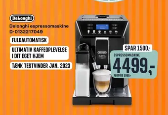 Skousen Delonghi espressomaskine d-0132217049 tilbud
