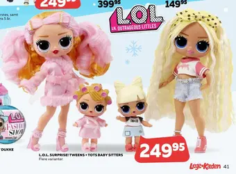 Legekæden L.o.l. surprise! tweens + tots baby sitters tilbud